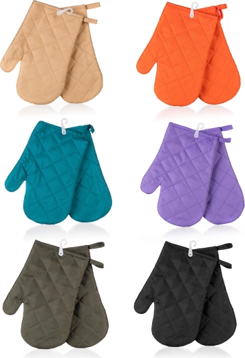 Maniques de cuisine SOLID avec boucle, 27 × 17 cm, lot de 2 pièces, assortiment de couleurs