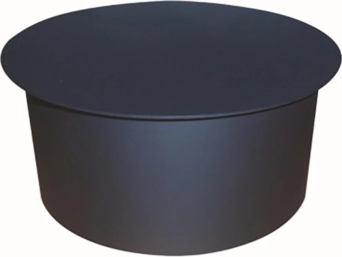 Couvercle obturateur de fumée 180 mm noir