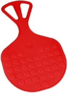 Luge plate Mrazík en plastique 58 × 35 cm – Rouge