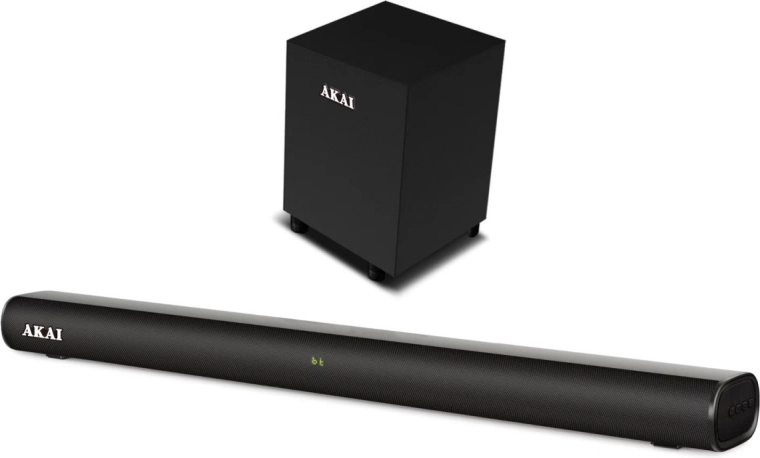 Barre de son Akai 2.1 avec subwoofer 80 W RMS
