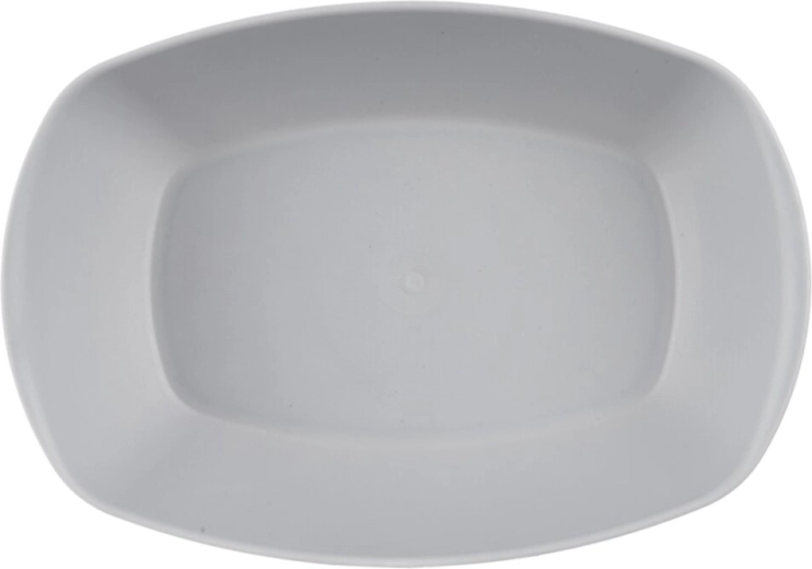 Plat de service ovale Sandy 25 × 15,5 cm gris