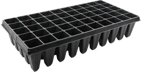 Plateau de semis en plastique 40 × 15 × 5 cm, lot de 3