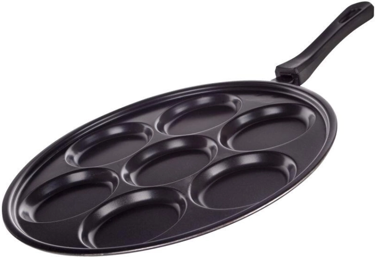 Poêle à pancakes 29 cm pour 7 pièces avec revêtement antiadhésif