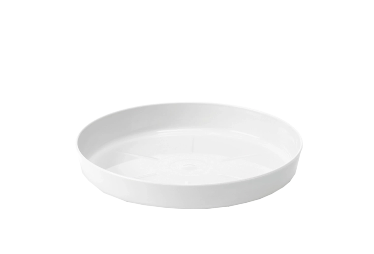Sous-pot en plastique blanc 19,7 cm