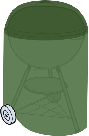 Bâche de protection pour barbecue rond 71 × 76 cm en PE, vert