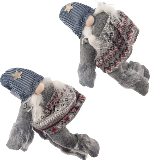Écureuil en peluche pour rideaux gris