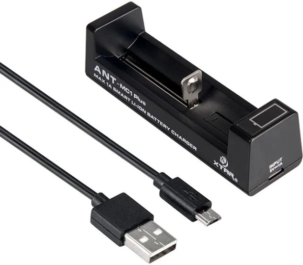 Chargeur pour accumulateurs Li-ion cylindriques 18650 Xtar ANT MC1 Plus - 1 pièce