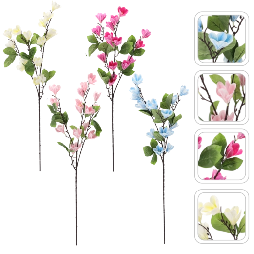 Branche artificielle de magnolia 90 cm – mélange de couleurs