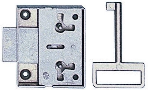 Serrure de meuble 117/30 avec clé, droite/gauche