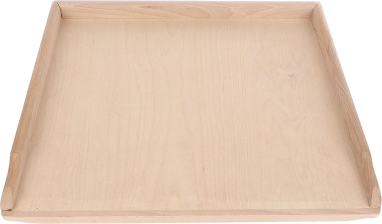 Planche à pâtisserie en bois massif avec tasseaux antidérapants 56 × 48 cm
