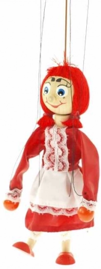 Marionnette en bois Petit Chaperon Rouge