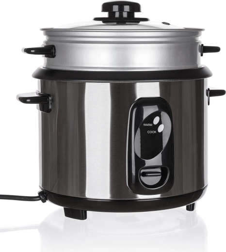 Cuiseur à riz en inox 1,5 l avec fonction Keep Warm, 500 W