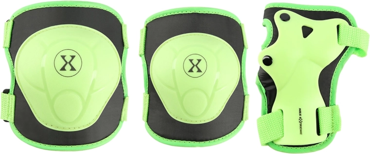 Ensemble de protections pour patinage et skateboard NILS Extreme H704 – vert – S