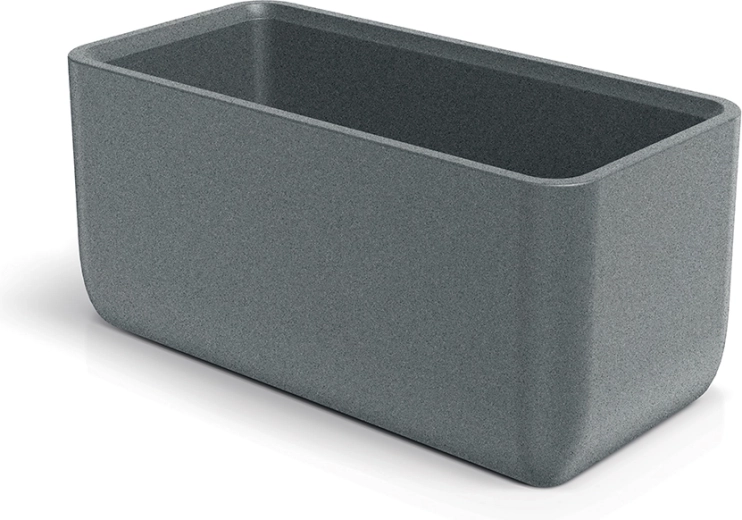 Jardinière MOLTA CASE 80 cm gris granit