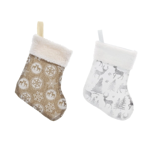 Chaussette de Noël 20 cm – motifs assortis
