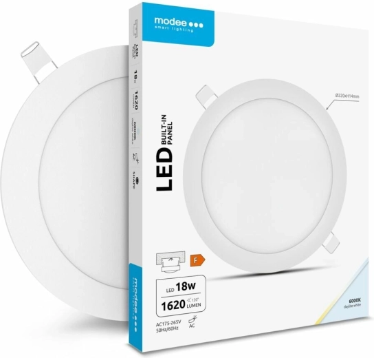 Panneau LED rond 18 W blanc froid MODEE LIGHTING