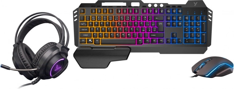 Set gaming Yenkee Inferno 3-en-1 (clavier, souris, casque)