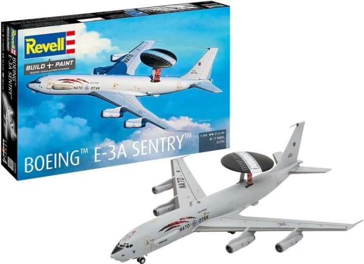 Maquette en plastique d’avion Boeing E-3A Sentry 1:144