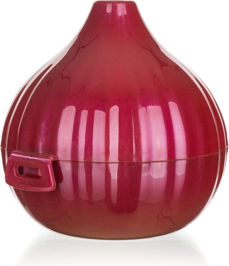 Boîte à oignon ACCASA, plastique, violet foncé 10 × 10 × 10 cm