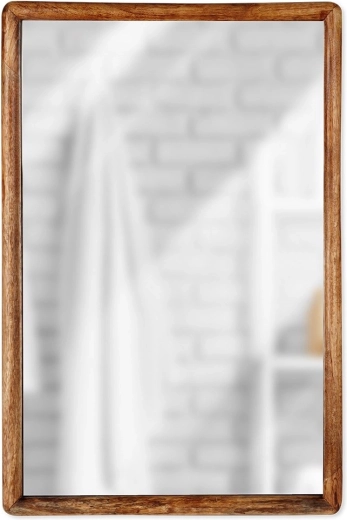 Miroir mural en bois 40 × 60 cm