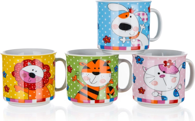 Mug enfant en céramique Animals 210 ml – assortiment de décors joyeux