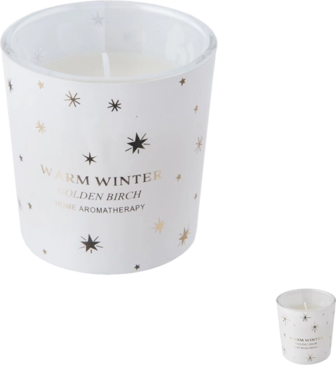 Bougie parfumée en verre 7 cm – assortiment de parfums et de designs