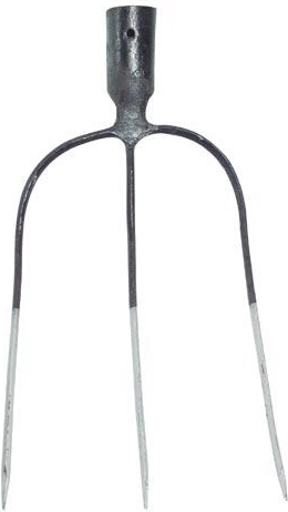 Fourche forgée à 3 dents sans manche