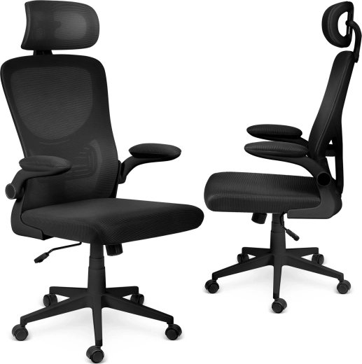 Chaise de bureau ergonomique Sofotel Brass en micro-maille, noire