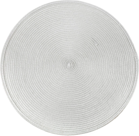 Set de table rond en plastique TONDO 38 cm gris clair