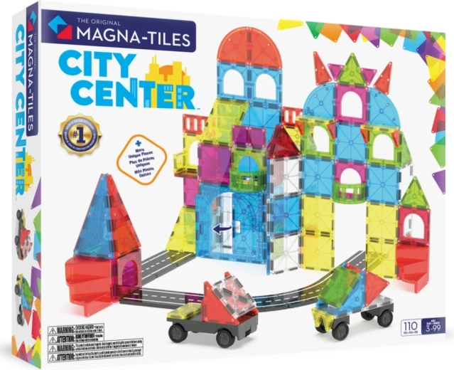 MAGNA-TILES jeu de construction magnétique Centre-ville (110 pièces)