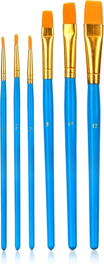 Set de pinceaux en nylon mix – 6 pièces