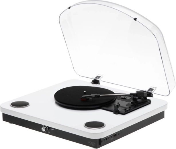 Tourne-disque ADLER AD 1914 avec Bluetooth et USB, blanc