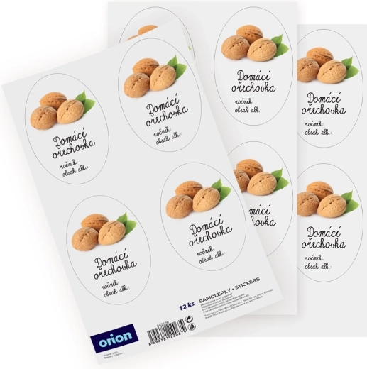Autocollants pour bouteilles de liqueur de noix maison (12 pcs) – CZ