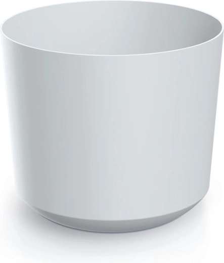 Cache-pot Tubo 29,2 cm plastique blanc