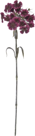 Œillet artificiel rose foncé 55 cm