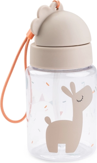 Biberon Done by Deer avec paille Celebration sable 280 ml