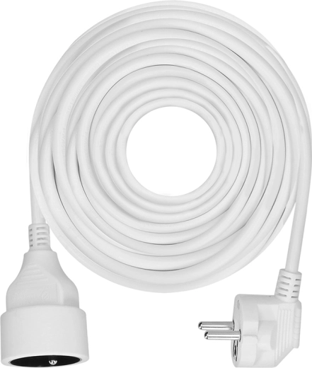 Câble prolongateur Solight avec raccord, 1 prise, 10 m, blanc