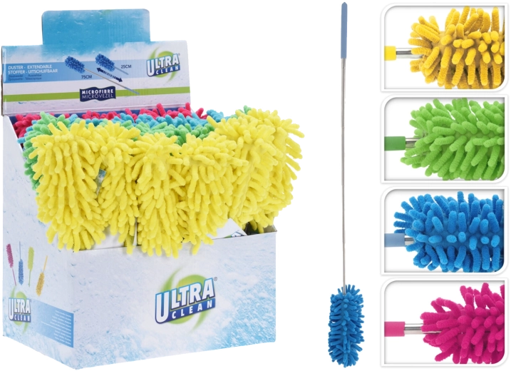 Plumeau télescopique en microfibre 25–75 cm