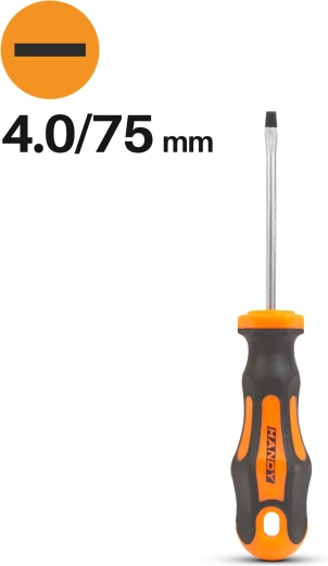 Tournevis plat 4,0 × 75 mm