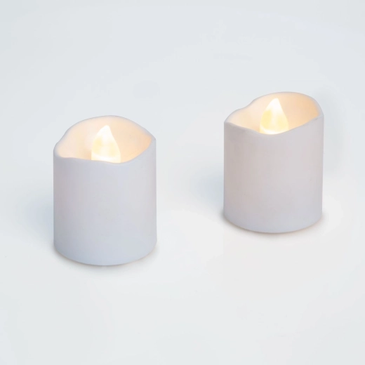 Bougie LED blanche - 1 pièce