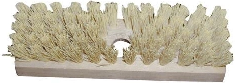 Brosse de sol pour manche 22 × 7 cm, corps en bois avec fibres PP