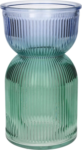 Vase Same Duo violet-vert 12 × 21 cm