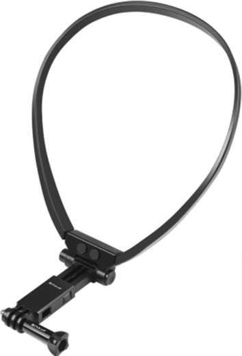 Support de cou Puluz pour caméra d’action et smartphone, noir - 1 pièce