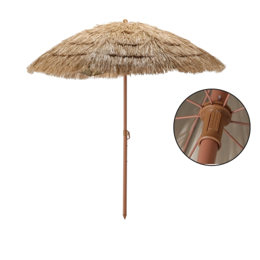 Parasol de plage hawaïen 155 cm