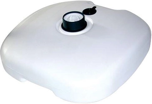 Socle en plastique pour parasol blanc
