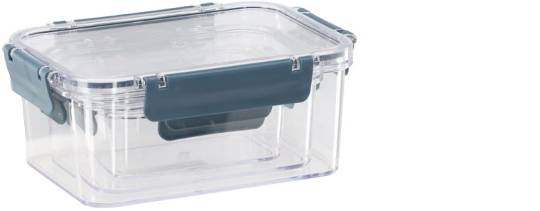 Ensemble de boîtes alimentaires rectangulaires avec joint en silicone SOFTCHEF, 3 pièces