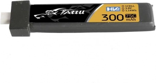 Tattu batterie LiPo 300 mAh 3,8 V 75C 1S HV BT2.0 (pack de 5)