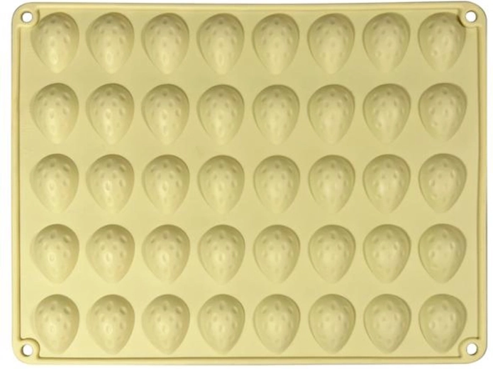 Moule en silicone pour noix, 40 pièces, couleur crème