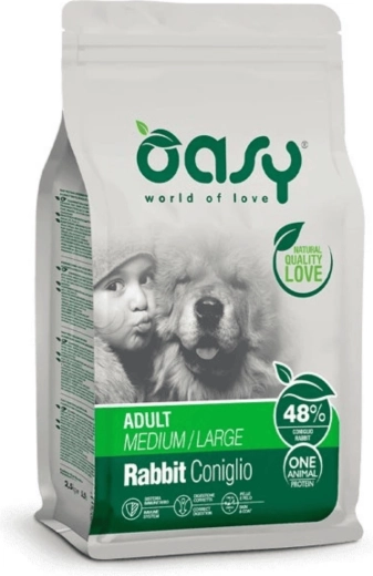 Oasy One Animal Protein Adult Medium/Large lapin 2,5 kg