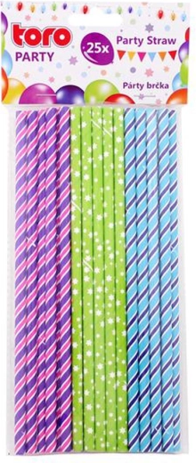 Pailles en papier 20 cm Toro, 25 pcs